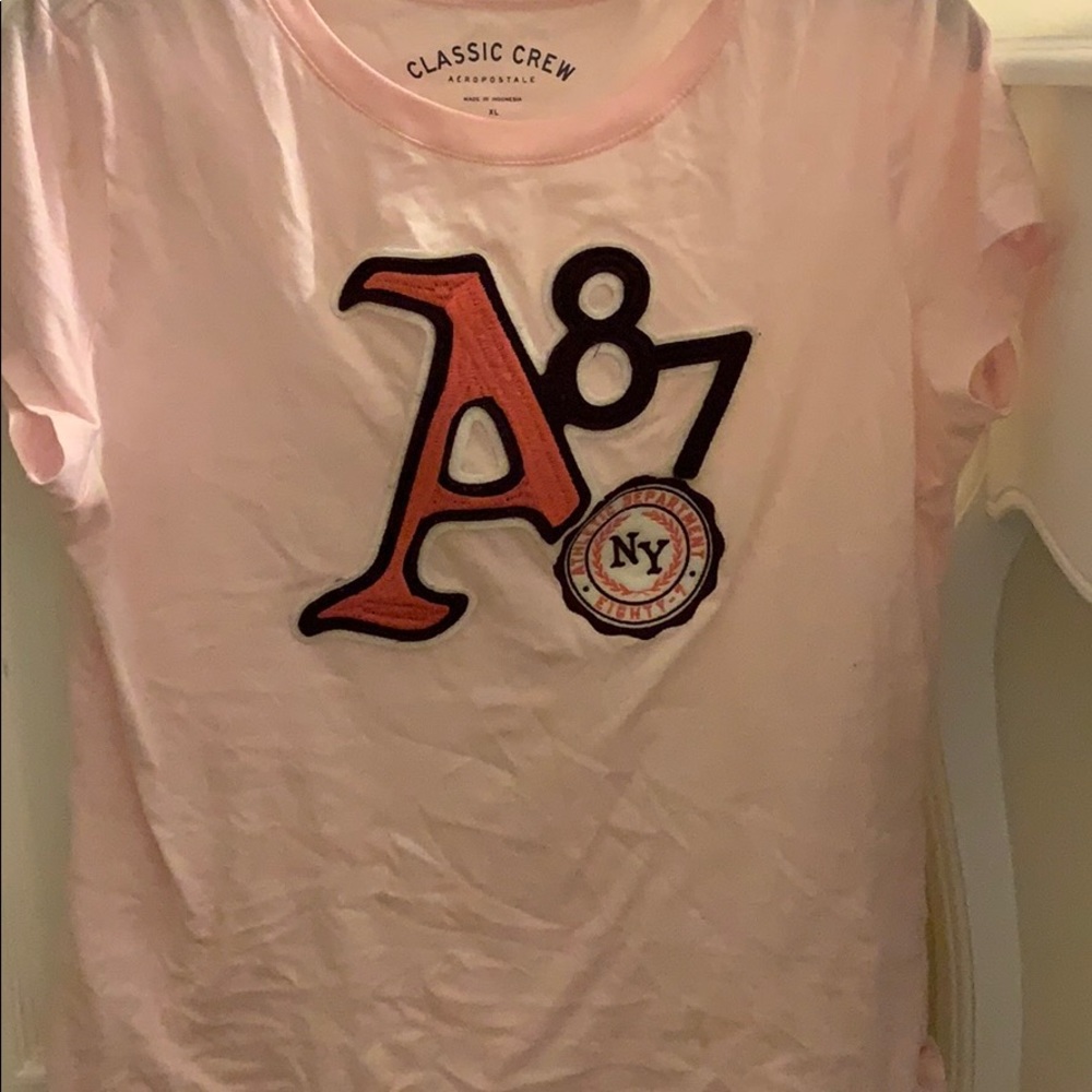 Aeropostale baby pink t-shirt